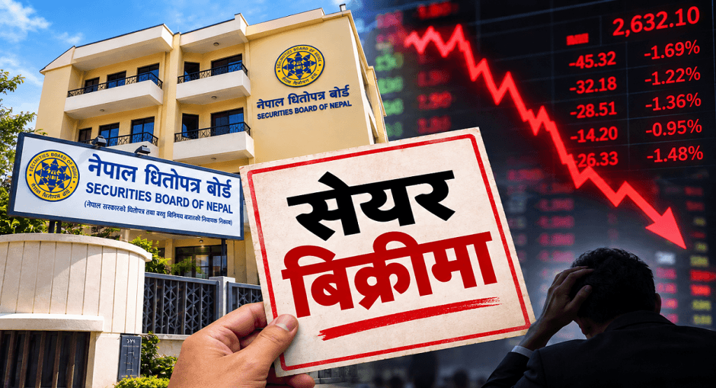 आधारभूत सेयरधनीको बिक्री सूचनाले लगानीकर्तामा त्रास